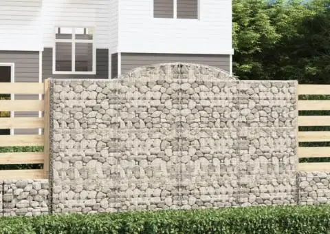 Coșuri gabion arcuite 7 buc, 300x50x180/200 cm, fier galvanizat - 1/5