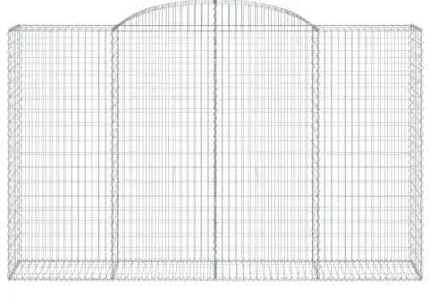 Coșuri gabion arcuite 13 buc, 300x50x180/200 cm fier galvanizat - 4/5