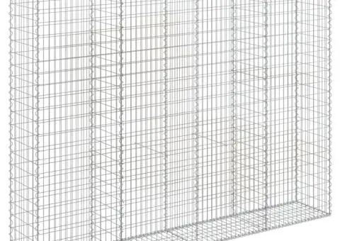 Coșuri gabion arcuite, 2 buc, 300x50x220/240cm, fier galvanizat - 3/5