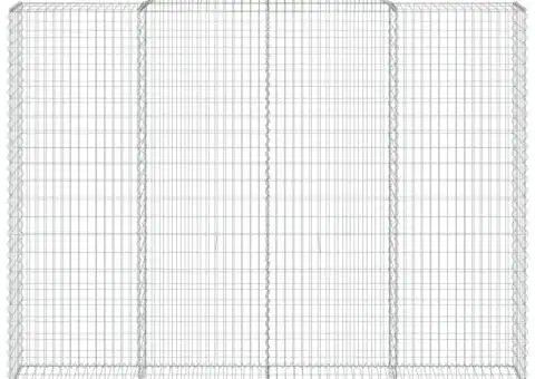 Coșuri gabion arcuite, 2 buc, 300x50x220/240cm, fier galvanizat - 4/5