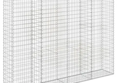 Coșuri gabion arcuite, 9 buc, 300x50x220/240cm, fier galvanizat - 3/5