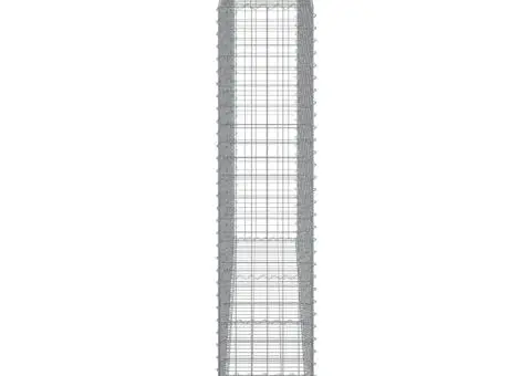 Coșuri gabion arcuite, 9 buc, 300x50x220/240cm, fier galvanizat - 5/5