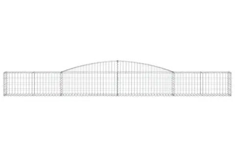 Coșuri gabion arcuite 3 buc, 400x30x40/60 cm, fier galvanizat - 4/5