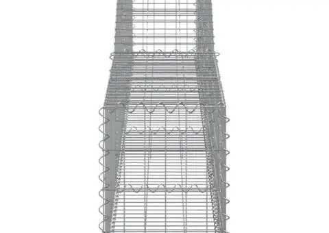 Coșuri gabion arcuite 3 buc, 400x30x40/60 cm, fier galvanizat - 5/5
