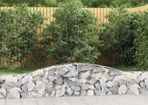 Coșuri gabion arcuite 10 buc, 400x30x40/60 cm, fier galvanizat - 1/5