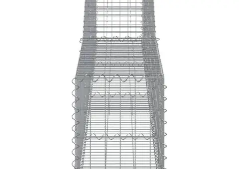 Coșuri gabion arcuite 10 buc, 400x30x40/60 cm, fier galvanizat - 5/5
