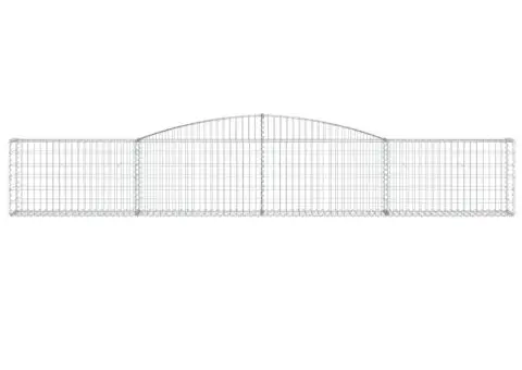 Coșuri gabion arcuite 2 buc, 400x30x60/80 cm, fier galvanizat - 4/5