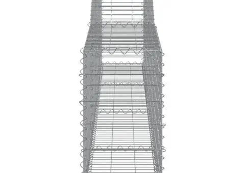Coșuri gabion arcuite 2 buc, 400x30x60/80 cm, fier galvanizat - 5/5
