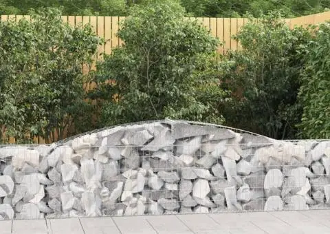 Coșuri gabion arcuite 4 buc, 400x30x60/80 cm, fier galvanizat - 1/5
