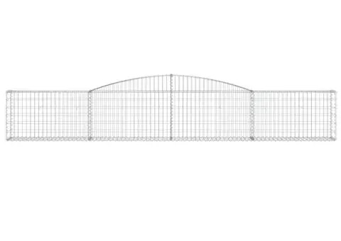 Coșuri gabion arcuite 4 buc, 400x30x60/80 cm, fier galvanizat - 4/5