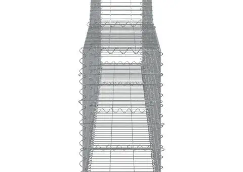 Coșuri gabion arcuite 4 buc, 400x30x60/80 cm, fier galvanizat - 5/5