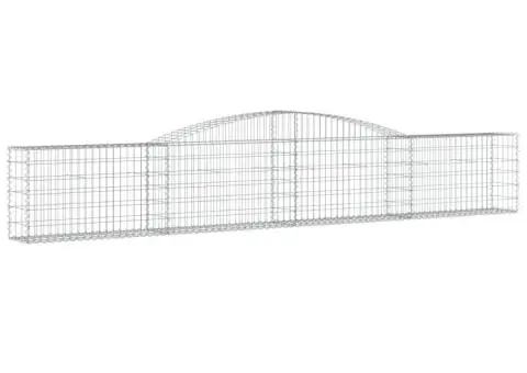 Coșuri gabion arcuite 15 buc, 400x30x60/80 cm, fier galvanizat - 3/5