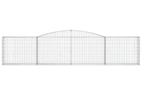 Coșuri gabion arcuite 3 buc, 400x30x80/100 cm, fier galvanizat - 4/5