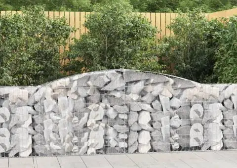 Coșuri gabion arcuite 10 buc, 400x30x80/100 cm, fier galvanizat - 1/5