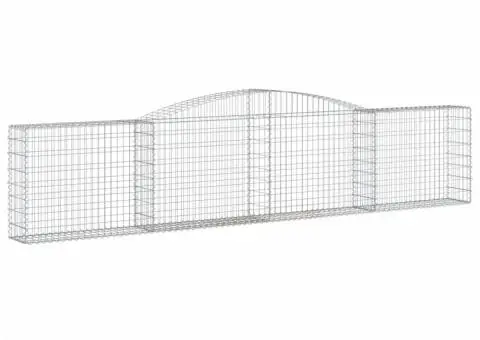 Coșuri gabion arcuite 10 buc, 400x30x80/100 cm, fier galvanizat - 3/5