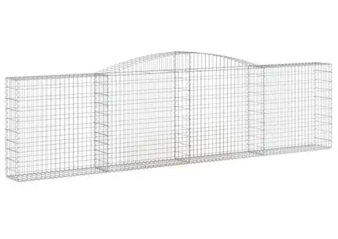 Coșuri gabion arcuite 4 buc, 400x30x100/120 cm fier galvanizat - 3/5