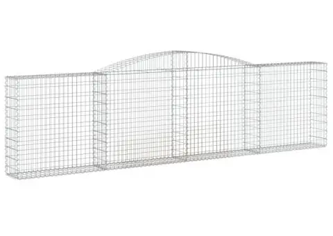 Coșuri gabion arcuite 15 buc, 400x30x100/120 cm fier galvanizat - 3/5