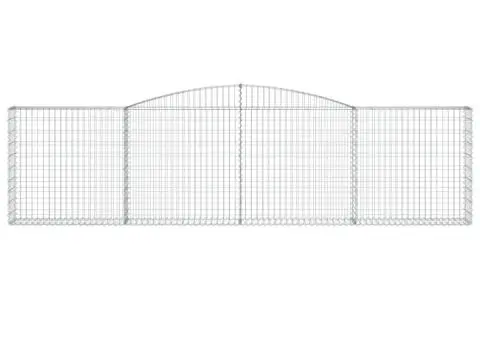 Coșuri gabion arcuite 15 buc, 400x30x100/120 cm fier galvanizat - 4/5