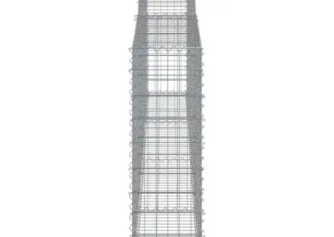 Coșuri gabion arcuite 15 buc, 400x30x100/120 cm fier galvanizat - 5/5