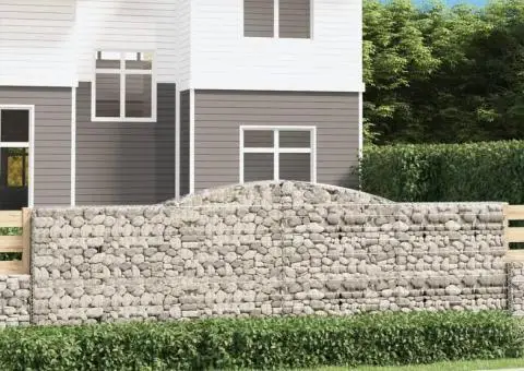 Coșuri gabion arcuite 3 buc. 400x30x120/140cm fier galvanizat - 1/5