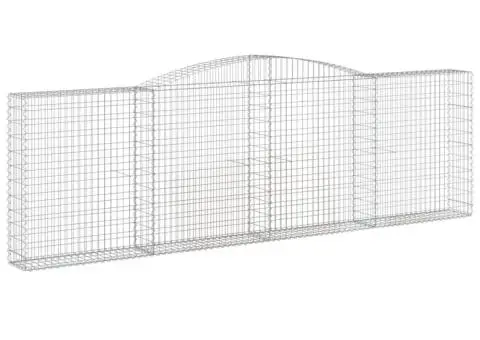 Coșuri gabion arcuite 3 buc. 400x30x120/140cm fier galvanizat - 3/5