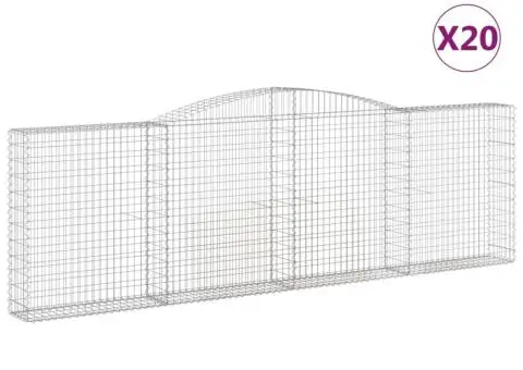 Coșuri gabion arcuite 20 buc. 400x30x120/140cm fier galvanizat - 2/5