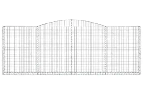 Coșuri gabion arcuite 4 buc, 400x30x140/160 cm, fier galvanizat - 4/5
