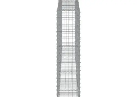 Coșuri gabion arcuite 4 buc, 400x30x140/160 cm, fier galvanizat - 5/5