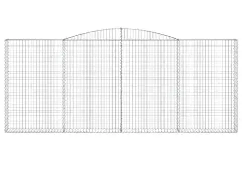 Coșuri gabion arcuite 2 buc. 400x30x160/180 cm fier galvanizat - 4/5