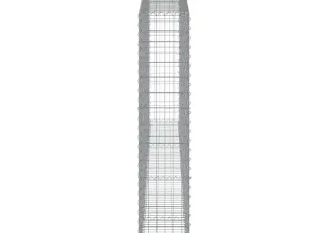 Coșuri gabion arcuite 8 buc. 400x30x160/180 cm fier galvanizat - 5/5