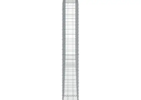 Coșuri gabion arcuite, 3 buc, 400x30x220/240cm, fier galvanizat - 5/5
