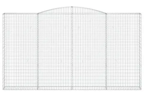 Coșuri gabion arcuite 15 buc, 400x30x220/240cm, fier galvanizat - 4/5