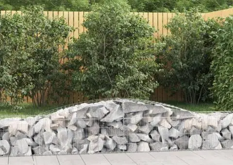Coșuri gabion arcuite 9 buc, 400x50x40/60 cm, fier galvanizat - 1/5
