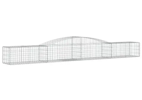 Coșuri gabion arcuite 9 buc, 400x50x40/60 cm, fier galvanizat - 3/5