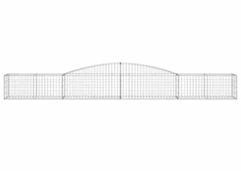 Coșuri gabion arcuite 9 buc, 400x50x40/60 cm, fier galvanizat - 4/5