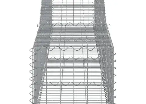 Coșuri gabion arcuite 9 buc, 400x50x40/60 cm, fier galvanizat - 5/5