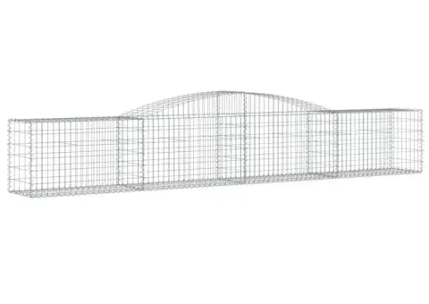 Coșuri gabion arcuite 2 buc, 400x50x60/80 cm, fier galvanizat - 3/5