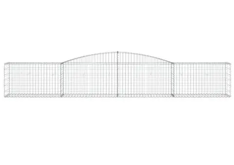 Coșuri gabion arcuite 2 buc, 400x50x60/80 cm, fier galvanizat - 4/5