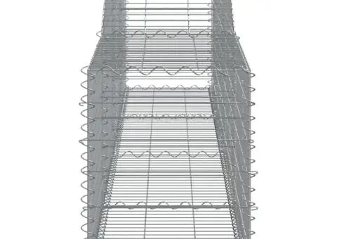 Coșuri gabion arcuite 2 buc, 400x50x60/80 cm, fier galvanizat - 5/5