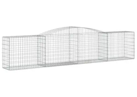 Coșuri gabion arcuite 4 buc, 400x50x80/100 cm, fier galvanizat - 3/5