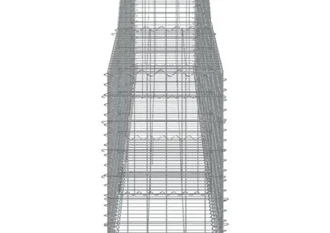 Coșuri gabion arcuite 4 buc, 400x50x80/100 cm, fier galvanizat - 5/5