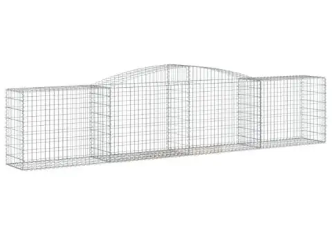 Coșuri gabion arcuite 10 buc, 400x50x80/100 cm, fier galvanizat - 3/5