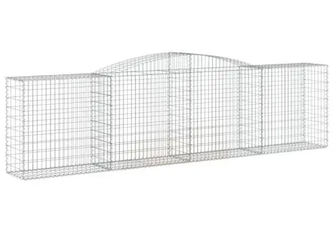 Coșuri gabion arcuite 4 buc, 400x50x100/120 cm fier galvanizat - 3/5