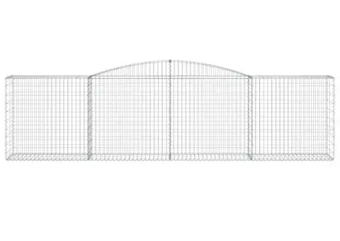 Coșuri gabion arcuite 4 buc, 400x50x100/120 cm fier galvanizat - 4/5