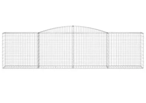 Coșuri gabion arcuite 10 buc, 400x50x100/120 cm fier galvanizat - 4/5