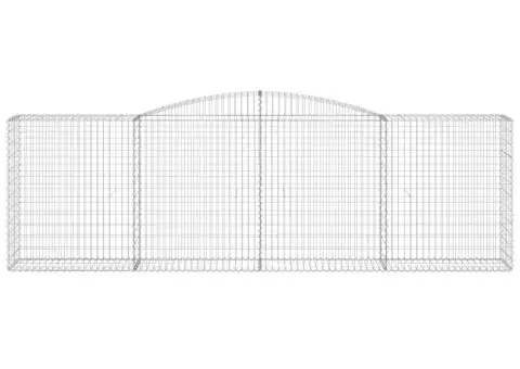 Coșuri gabion arcuite 3 buc, 400x50x120/140 cm, fier galvanizat - 4/5