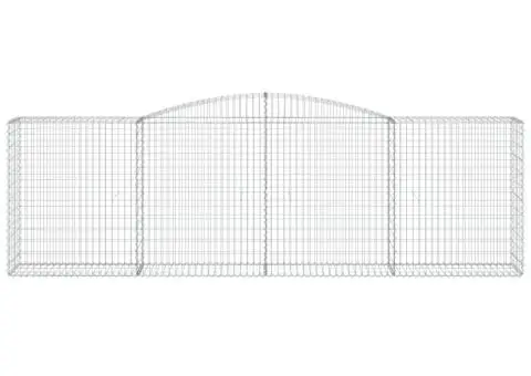 Coșuri gabion arcuite 5 buc, 400x50x120/140 cm, fier galvanizat - 4/5