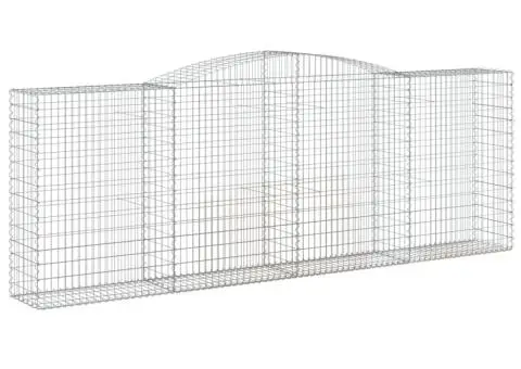 Coșuri gabion arcuite 15 buc, 400x50x140/160cm, fier galvanizat - 3/5