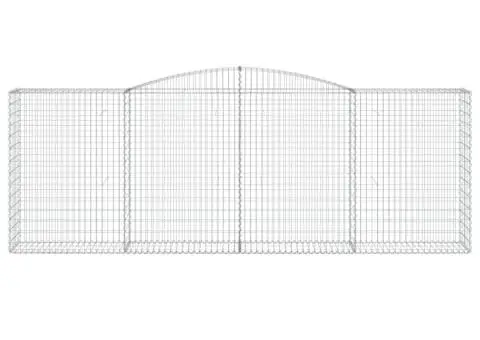Coșuri gabion arcuite 25 buc, 400x50x140/160cm, fier galvanizat - 4/5