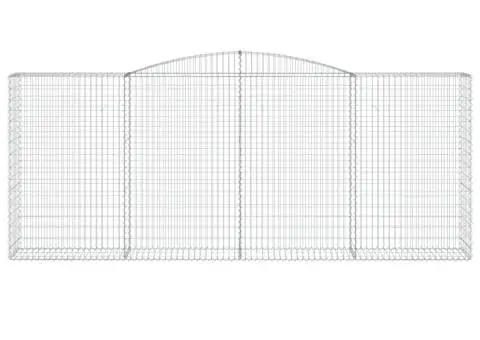 Coș gabion arcuit, 25 buc, 400x50x160/180 cm, fier galvanizat - 4/5